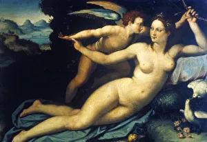 Front View Prints: Venus and Cupid, mid 16th century. Artist: Agnolo Bronzino