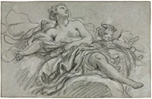 François Boucher French Prints: Venus and Cupid, second or third quarter 18th century. Creator: Francois Boucher (French