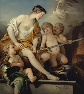 Venus Prints: Venus and Cupids with the Arms of Mars, 1743. Creator: Carle van Loo