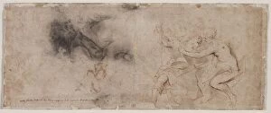 Antwerp School Gallery: Venus Disarming Mars, Drapery Study, c. 1632 / 35. Creator: Peter Paul Rubens (Flemish, 1577-1640)