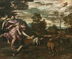 Adonis Prints: Venus Discovering the Dead Adonis, c1600