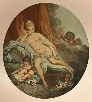 Heinemann Prints: Venus en Reflexion, (Venus in Thought), c1785, (1913). Artist: Jean Francois Janinet