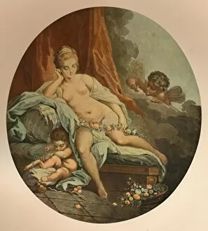 Wmheinemann Collection: Venus en Reflexion, (Venus in Thought), c1785, (1913). Artist: Jean Francois Janinet