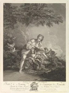 Gaillard Rene Prints: Venus et les Amours (Venus and the Loves), 18th century. Creator: Rene Gaillard
