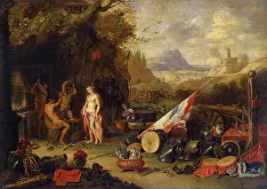 Venus Prints: Venus at the Forge of Vulcan (Allegory of the Fire), 1662. Creator: Jan van Kessel