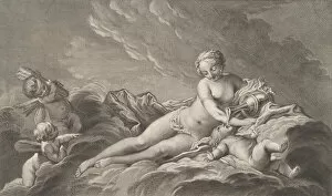 Basan Pierre Francois Gallery: Venus Giving Nectar to Cupid, 18th century. Creator: Pierre Francois Basan
