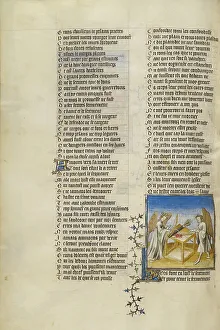 Oath Prints: Venus and the God of Love Taking an Oath; Roman de la Rose, about 1405. Creator: Unknown