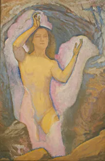 Roman Literature Gallery: Venus in the Grotto III, 1916. Creator: Moser, Koloman (1868-1918)
