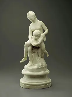 Cream Prints: Venus Instructing Cupid, between 1775 and 1800. Creator: Etienne-Maurice Falconet