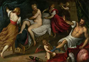 Mars Prints: Venus and Mars, about 1605-1609. Creator: Jacopo Palma