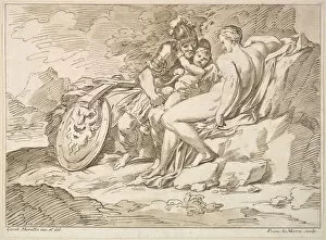 Carlo Maratti Gallery: Venus, Mars, and Cupid, 1725-80. Creator: Francesco Lamarra