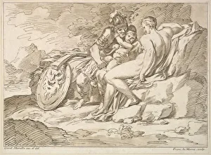 Maratti Carlo Prints: Venus, Mars, and Cupid, 1725-80. Creator: Francesco Lamarra