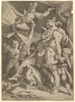 Bartholomeus Spranger Gallery: Venus and Mercury, ca. 1600. Creator: Jan Muller