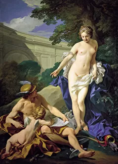 Venus Collection: Venus with Mercury and Cupid. Artist: Van Loo, Louis Michel (1707-1771)