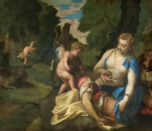 Plaits Prints: Venus Mourning Adonis, mid-late 16th century. Creator: Paolo Veronese