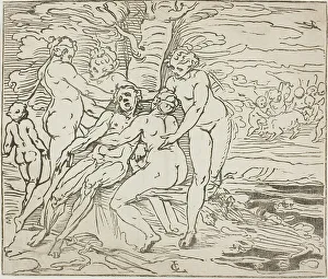 Cambiaci Luca Prints: Venus Mourning the Death of Adonis, ca. 1562-63. Creator: Luca Cambiaso