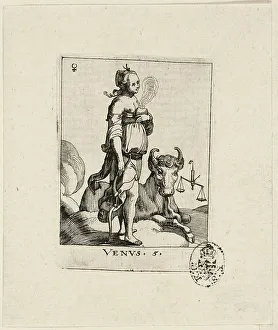 Libra Prints: Venus, plate five from Der VII Planeten, n.d. Creator: Conrad Meyer