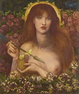 Pre Raphaelites Gallery: Venus Verticordia (Venus the changer of hearts), 1868. Artist: Rossetti, Dante Gabriel (1828-1882)