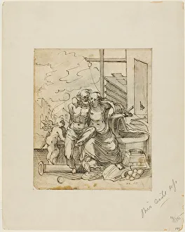 God Of Fire Prints: Venus in Vulcan's Forge (recto); Geometry (verso)