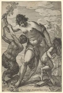 Beating Gallery: Venus Whipping Cupid with Roses, early 17th century. early 17th century