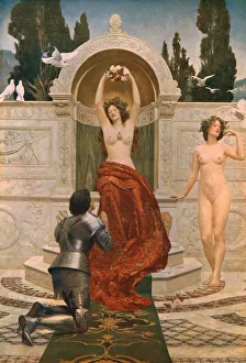 Wagner Richard Prints: In The Venusberg, 1901, (c1930). Creator: John Maler Collier