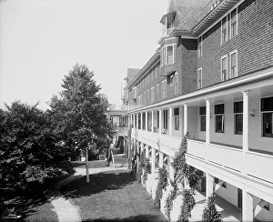 Veranda of the inn, Charlevoix-the-Beautiful, between 1897 and 1906. Creator: Unknown