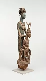 Arts Of Africa Collection: Veranda Post (Opo Ogoga), Ikere, 1910-14. Creator: Unknown