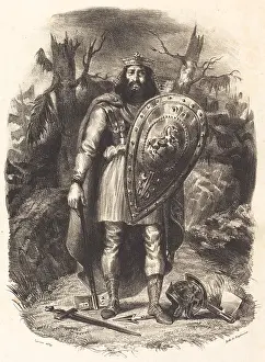 Delacroix Prints: Vercingetorix, 1829. Creator: Delacroix, Eugene (1798-1863)