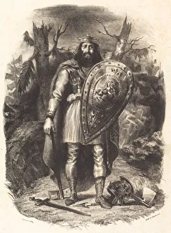 Ferdinand Victor Eug And Xe8 Prints: Vercingetorix, 1829. Creator: Eugene Delacroix