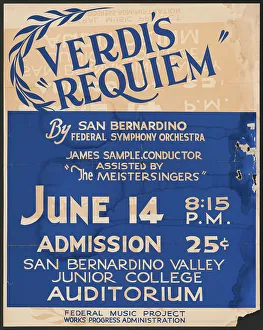 Requiem Prints: Verdi's Requiem, [193-]. Creator: Unknown