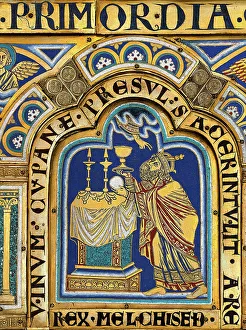 The Verdun Altar: Melchizedek, 1181. Creator: Nicholas of Verdun (ca 1130/40-after 1205)