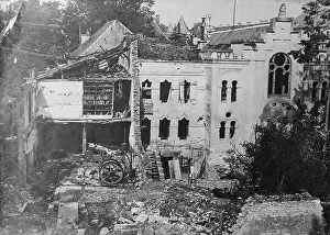 Destroyed Prints: Verdun - Laurent printing shop, between c1915 and 1918. Creator: Bain News Service