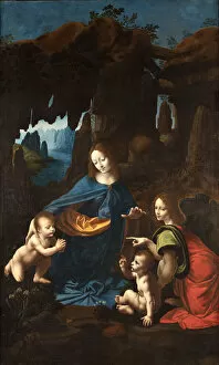Our Lady Collection: Vergine delle Rocce del Borghetto, ca 1518-1520. Creator: Melzi, Francesco (1493-ca
