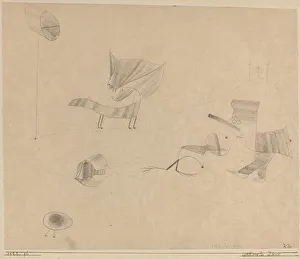 Klee Paul Prints: Verhexte Tiere (Bewitched Animals), 1922. Creator: Paul Klee