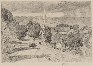 A Vermont Village, 1923. Creator: Frederick Childe Hassam