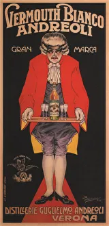 Alcohols Prints: Vermouth Bianco Andreoli, 1919. Artist: Bresciani, Attilio (1879-1943)
