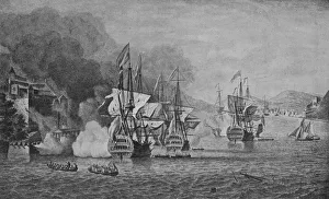 Panama Collection: Vernon at Portobello, c1740. Artist: Samuel Scott
