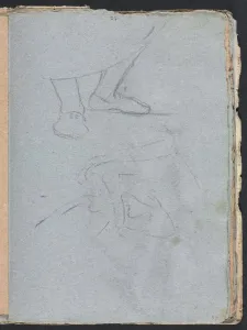 1723 1787 Prints: Verona Sketchbook: Study of feet (page 53)