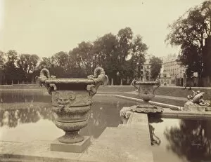 Chateau De Versailles Gallery: Versailles, Basin de Neptune, 1902. Creator: Eugene Atget