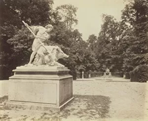 Boar Gallery: Versailles, Bosquet de l Arc de Triomphe, 1901. Creator: Eugene Atget