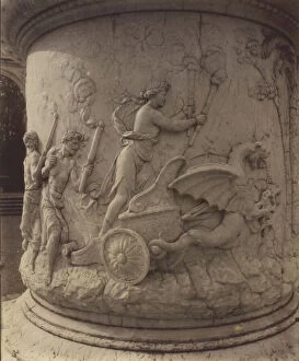 Versailles France Collection: Versailles, Enlevement de Proserpine par Pluton par Girardon, (detail), 1904. Creator: Eugene Atget
