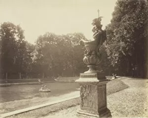 Versailles, Grand Trianon, (Vase en Plomb par Le Lorrain), 1901. Creator: Eugene Atget
