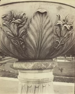 Andre Lenotre Gallery: Versailles, Vase, 1906/07. Creator: Eugene Atget