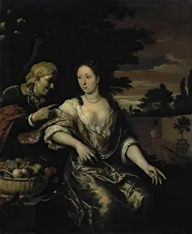 Nymph Prints: Vertumnus and Pomona, 1705. Creator: Gerard Hoet