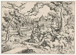 Nymph Gallery: Vertumnus and Pomona, ca. 1550-55. ca. 1550-55. Creator: Anon