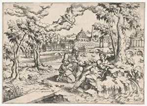 Pomona Prints: Vertumnus and Pomona, ca. 1550-55. ca. 1550-55. Creator: Anon