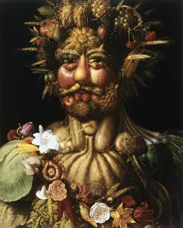 Front View Prints: Vertumnus - Rudolf II, c1590. Artist: Giuseppe Arcimboldi