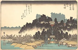 Vesper Bells at Ikegami, 19th century. Creator: Ando Hiroshige Vesper Bells at Ikegami, 19th century. Creator: Ando Hiroshige