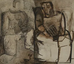 Permeke Constant Prints: Vespers, 1927. Creator: Constant Permeke