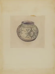 Mary Berner Prints: Vessel, 1935/1942. Creator: Mary Berner